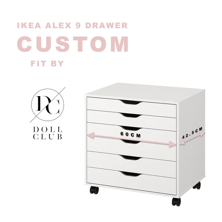 BUNDLE: 4 x IKEA ALEX SIX DRAWERS ORGANISER DISPLAY. Clear Acrylic Storage For Your Vanity Room