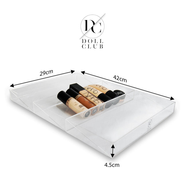 BUNDLE: 4 x IKEA ALEX SIX DRAWERS ORGANISER DISPLAY. Clear Acrylic Storage For Your Vanity Room