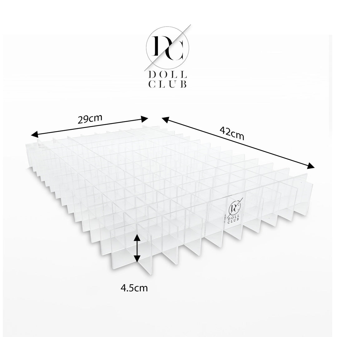 BUNDLE: 4 x IKEA ALEX SIX DRAWERS ORGANISER DISPLAY. Clear Acrylic Storage For Your Vanity Room