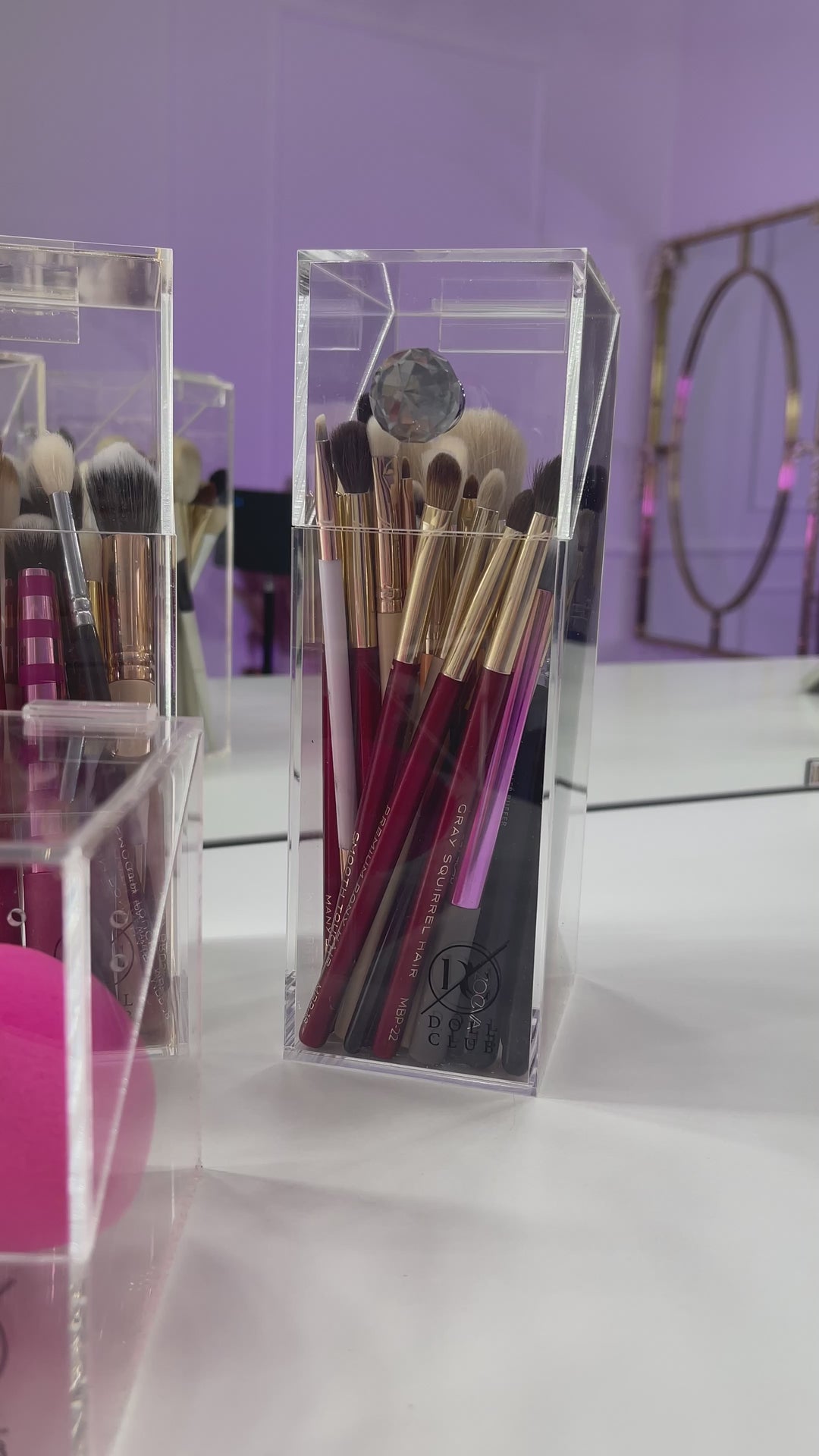 Single Acrylic Makeup Brush Organiser